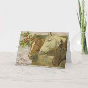 Festividades Cartão de Vintage Hormonas de Natal