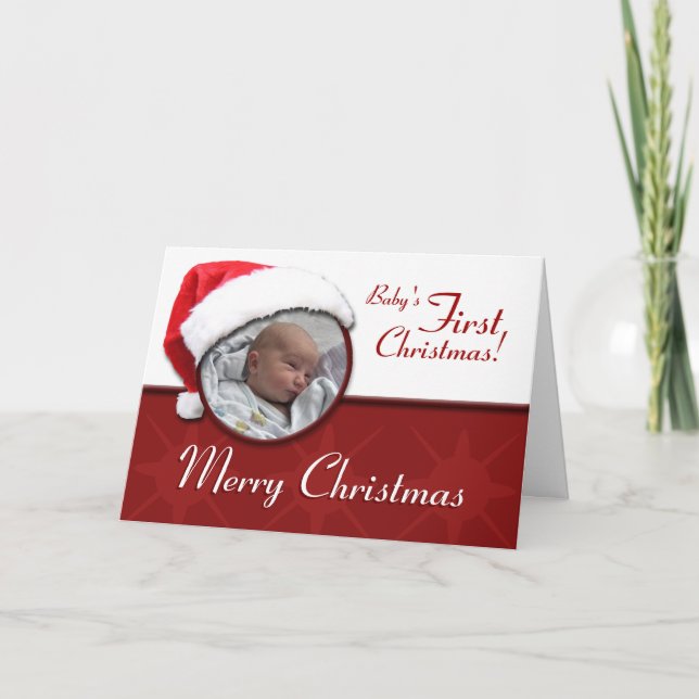 Festividades Cartão de Voto de Santa Hat Baby de 1rua (Frente)