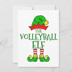 Festividades Cartão de Voto de Voleibol Elf