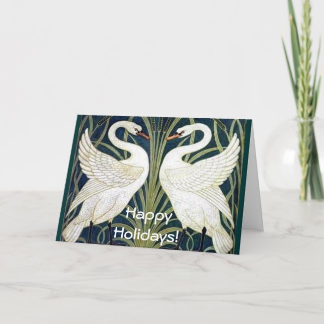 Festividades Cartão de wallpaper Swan e Rush e Iris (Frente)