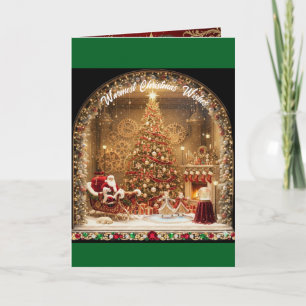 Festividades Cartão Decorativo de Natal