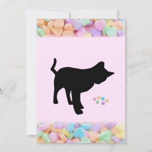 Festividades Cartão do Dia dos Namorados de Gato Preto