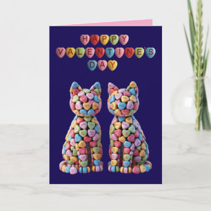 Festividades Cartão do Dia dos Namorados de Gatos de Bala