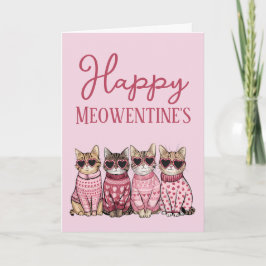 Festividades Cartão do Dia dos Namorados de Gatos Fofos