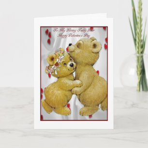 Festividades Cartão do dia dos namorados para o urso de ursinh