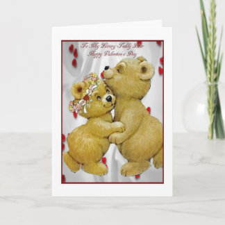 Festividades Cartão do dia dos namorados para o urso de ursinho