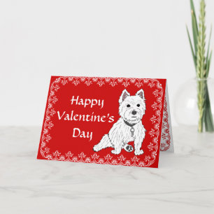Festividades Cartão do feliz dia dos namorados de Westie