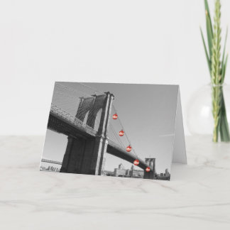 Festividades Cartão do feriado - DISCONTO da ponte de Brooklyn