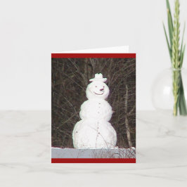 Festividades Cartão do feriado do boneco de neve (WestCreek)