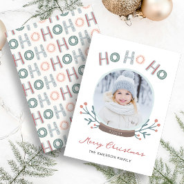 Festividades Cartão do Globo de Neve Natal