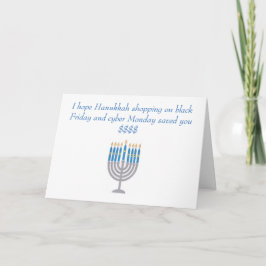 Festividades Cartão do humor de Hanukkah