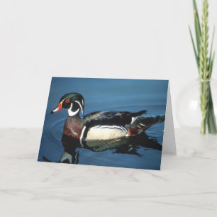 FESTIVIDADES CARTÃO DO PATO DE MADEIRA