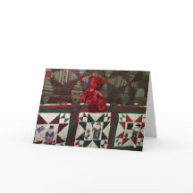 Cartão do urso 2014c de veludo da vila das