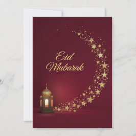 Festividades Cartão elegante personalizado de Eid Mubarak