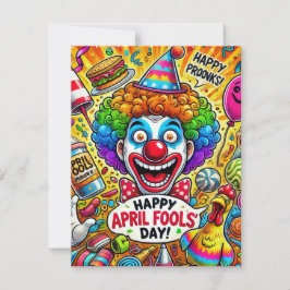 Festividades cartão energético do dia dos tolos de abril