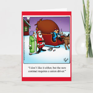 Festividades Cartão engraçado de humor de Natal para "Papais no