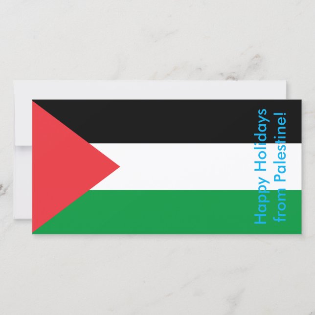 Festividades Cartão Feliz de Férias da Palestina (Frente)