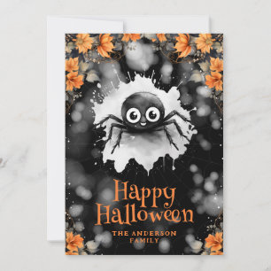 Festividades Cartão Feliz de Halloween para Cobweb de Aranha Co