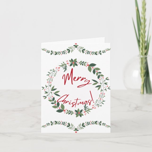 Festividades Cartão Feliz de Natal (Frente)