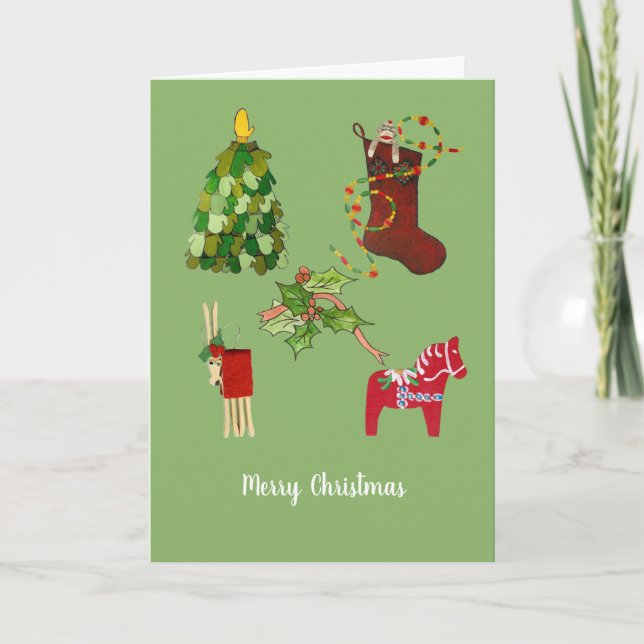 Festividades Cartão Feliz de Natal (Frente)