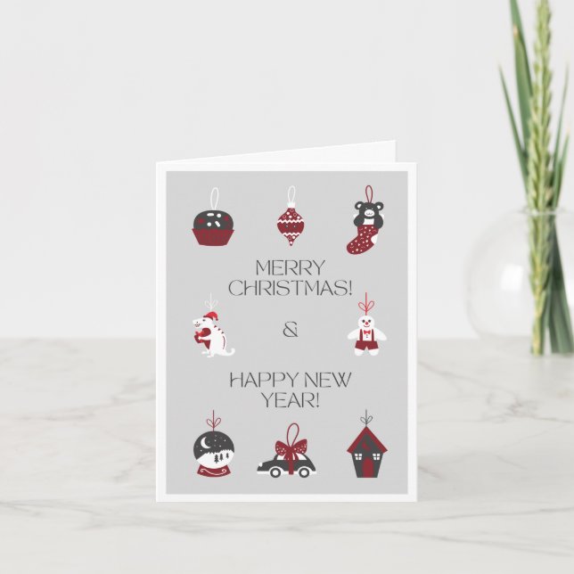 Festividades Cartão Feliz de Natal (Frente)