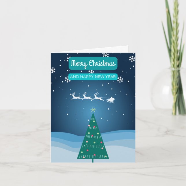 Festividades Cartão Feliz de Natal (Frente)