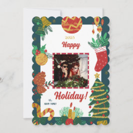 Festividades Cartão Feliz Natal de Férias