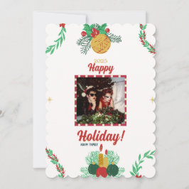 Festividades Cartão Feliz Natal de Férias