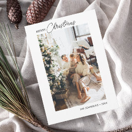 Festividades Cartão Feliz Natal de Férias Fotográficas