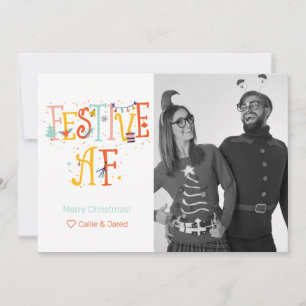 Festividades Cartão Festivo AF Personalizado de Férias