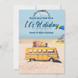 Festividades Cartão Festivo De Férias Planas - Cartão De Saudaç