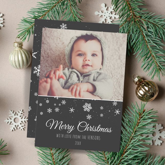 Festividades Cartão Festivo Moderno de Natal Feliz (Criador carregado)