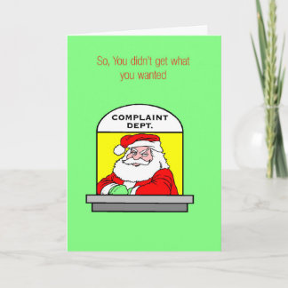 Festividades Cartão Humor de Natal
