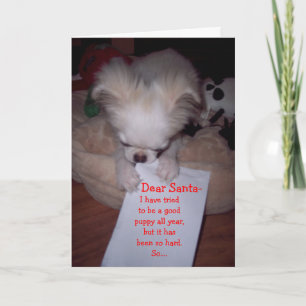 Festividades Cartão impertinente do filhote de cachorro do