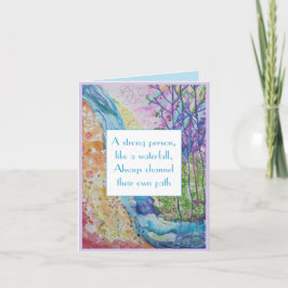 Festividades Cartão Inspiração de Bem-Estar de Força de Sabedor