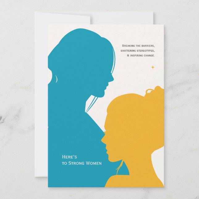 Festividades Cartão Internacional de Saudação do Dia da Mulher  (Frente)