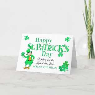 Festividades Cartão Leprechaun do Dia de São Patrício Através d