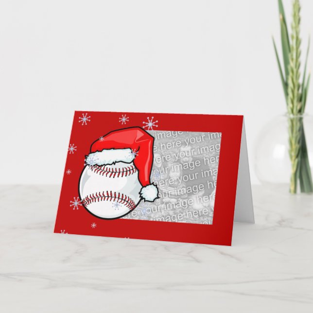 Festividades Cartão - Natal de Baseball (Frente)