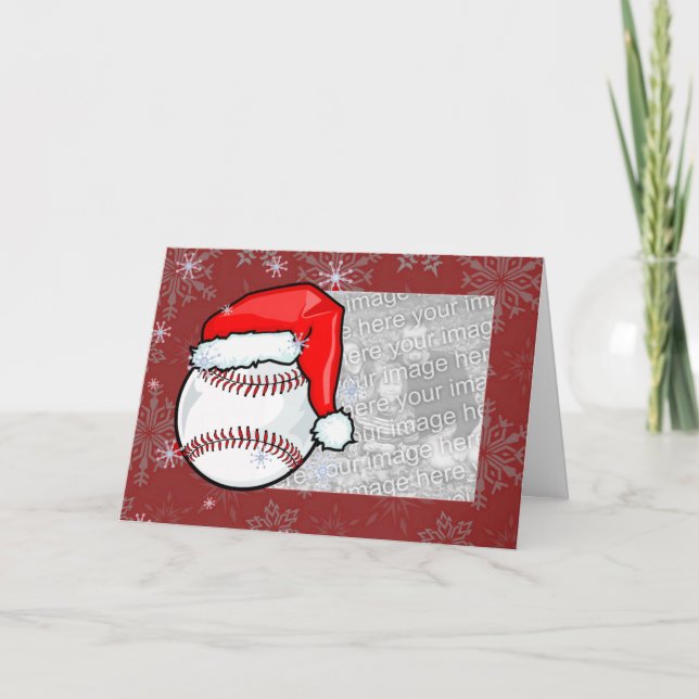 Festividades Cartão - Natal de Baseball (Frente)