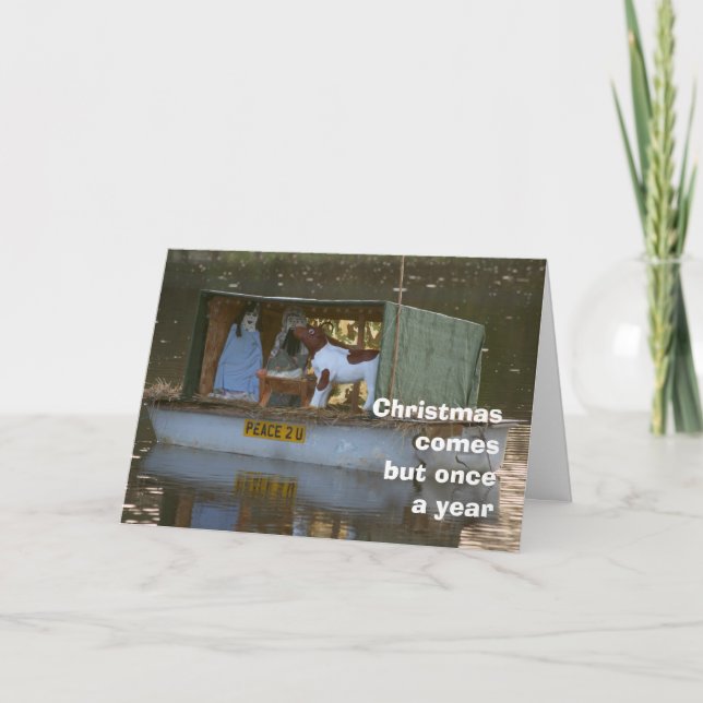 Festividades Cartão Natal de Natal de Natividade (Frente)