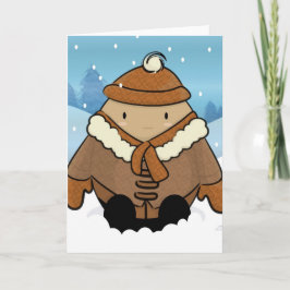 Festividades Cartão Ovo de Neve