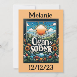 Festividades Cartão personalizado de aniversário de Sober
