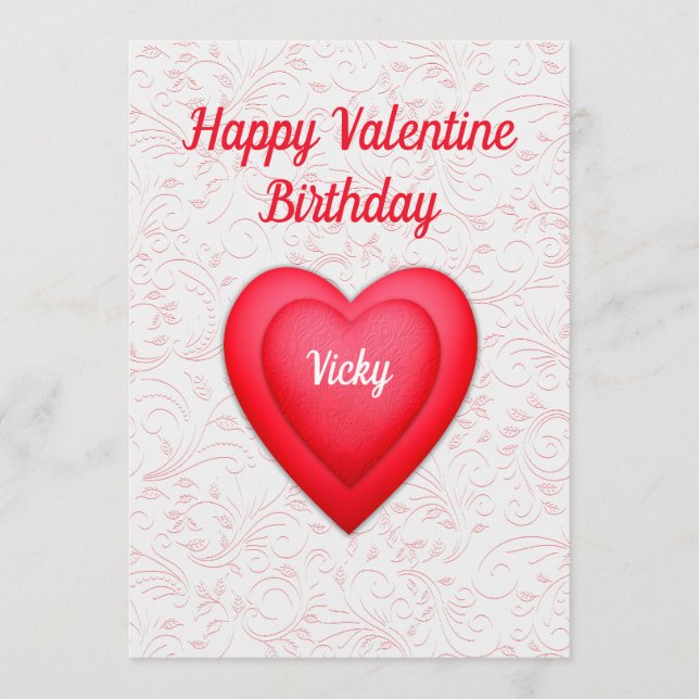 Festividades Cartão Personalizado de Aniversário no Dia dos Nam (Frente)