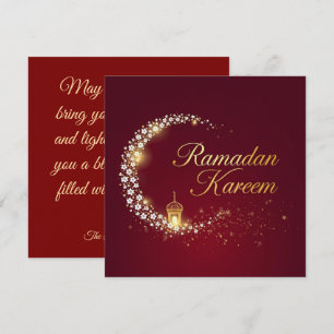 Festividades Cartão Personalizado de Feriado Ramadan Kareem