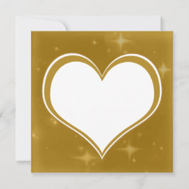 Festividades Cartão Personalizado de Foto do Coração GoldBling