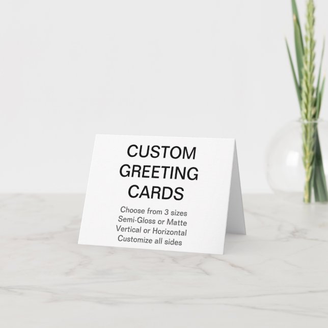 Festividades Cartão Personalizado de Saudação Fotográfica 5,5"x (Frente)