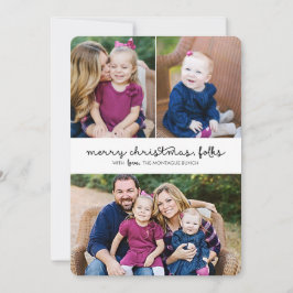 Festividades Cartão Plano de Férias de Natal de Script Casual 3