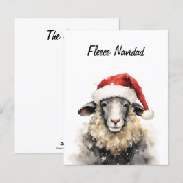 Festividades Cartão Plano de Natal Fleece Navidad
