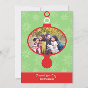 Festividades Cartão Plano de Ornamento Fotográfico de Saudaç