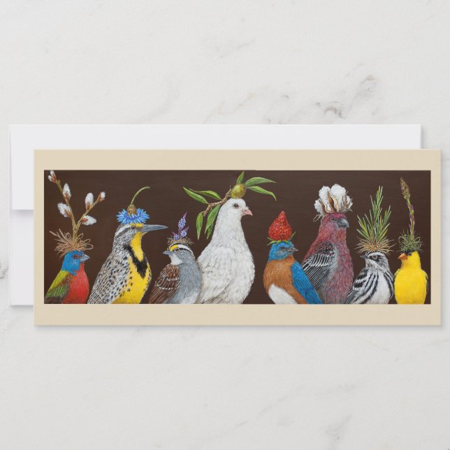 Festividades Cartão plano de paz (Frente)